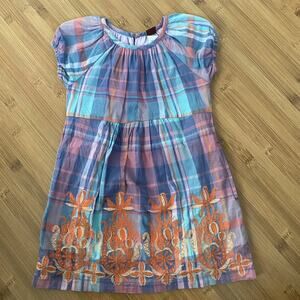 Tea Collection Mahamaya Plaid India 2 dress embroidery